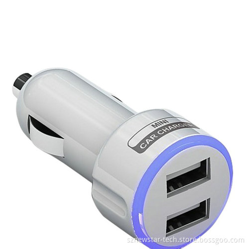 Top High Quality 5V, 2.1A Dual USB Car Charger (NSDCC118)